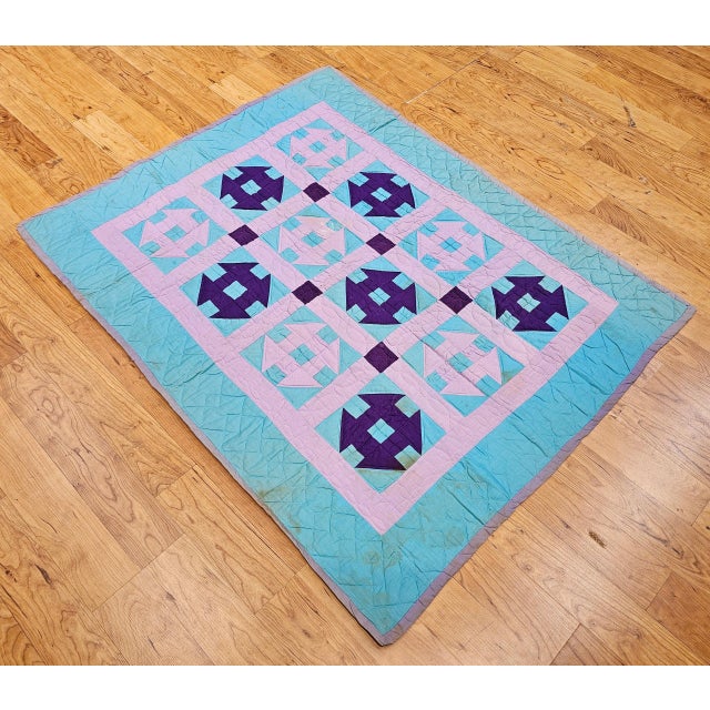 Mid 20th Century American Amish Quilt For Sale In Chicago - Image 6 of 12