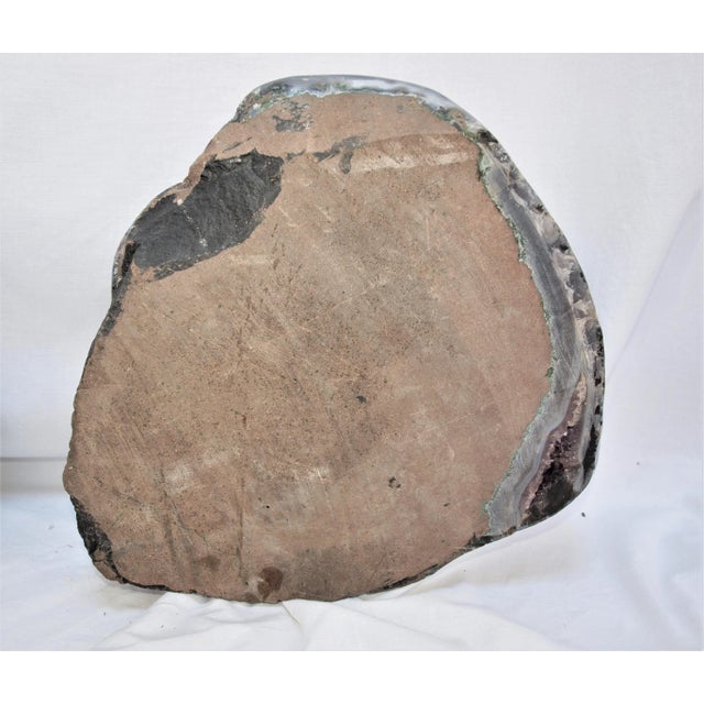 Gemstone Polished and Cut 2-Piece Amethyst Geode For Sale - Image 7 of 7