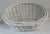 White Vintage White Wicker Basket For Sale - Image 8 of 8