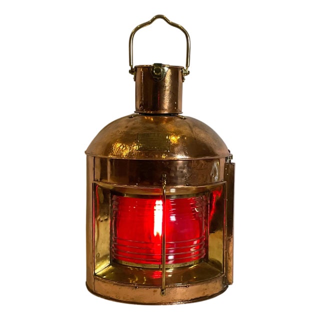 Large Copper Ships Lantern For Sale