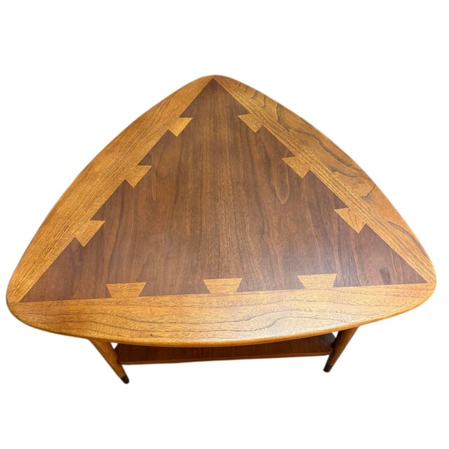 1960s 1960s Lane Acclaim Guitar Pick Triangle Side End Table For Sale - Image 5 of 11