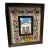 1976 Vibrant Crewel Embroidered Framed Mirror For Sale