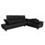 Modern Black Leather Volare Corner Sofa with Manual Function from Koinor For Sale - Image 3 of 14