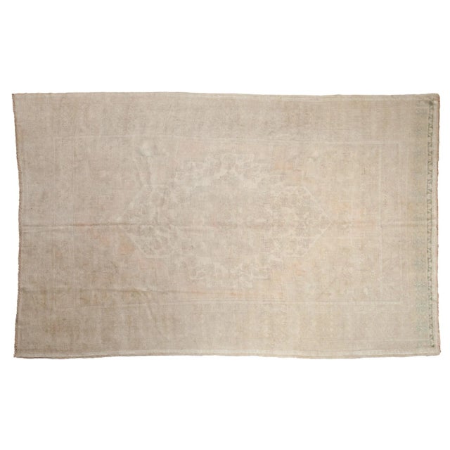 Vintage Distressed Oushak Rug - 6'1" X 9'7" For Sale - Image 11 of 11