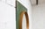 Round Teak Wall Mirror on Green Rectangular Board, 1960s For Sale - Image 16 of 18