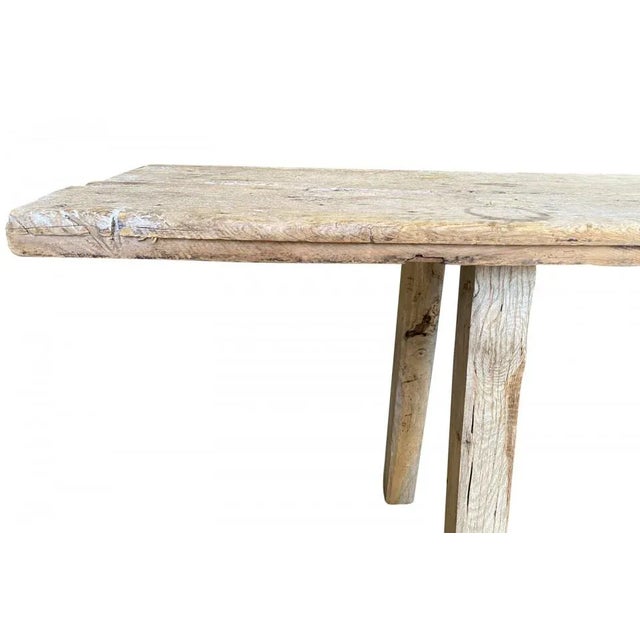 Primitive 18th Century Catalan Long Console Table For Sale - Image 6 of 12