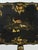 19th Century Napoleon III Folding Table in Black Lacquered Wood with Gilt Decoration For Sale - Image 3 of 11