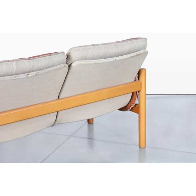 Scandinavian Modern Tufted Leather 'Irevik' Sofa by Kjell Nordin for Ikea, 1980s For Sale - Image 11 of 11