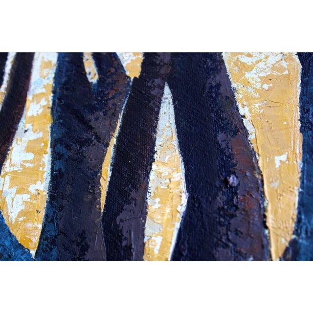 Goldenrod Laimdots Murnieks, Oak Tree, Oil on Canvas For Sale - Image 8 of 14