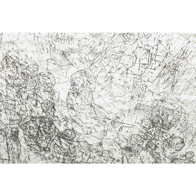 Contemporary Mogens Nørgård, Composition with Figures, 1988, Etching on Paper For Sale - Image 3 of 6