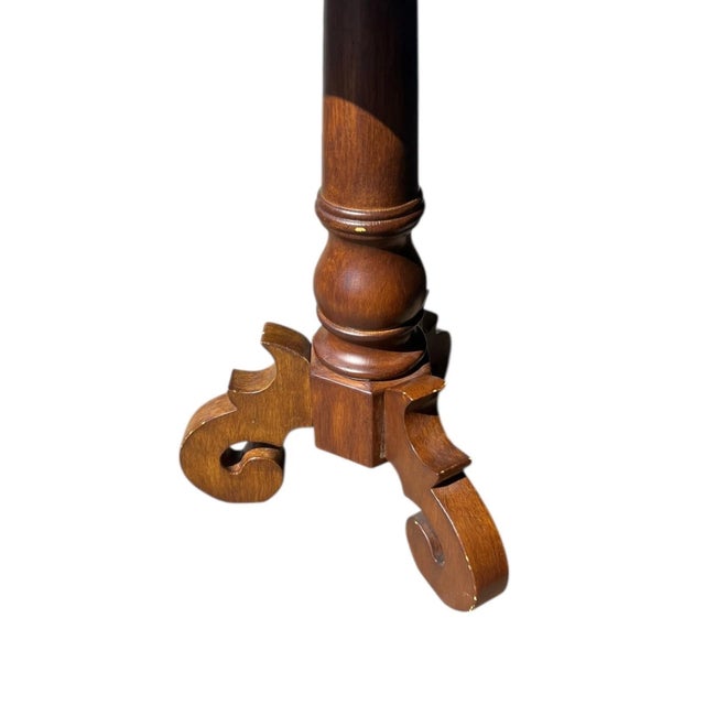 Solid Wood Taboret Side Table For Sale - Image 4 of 4