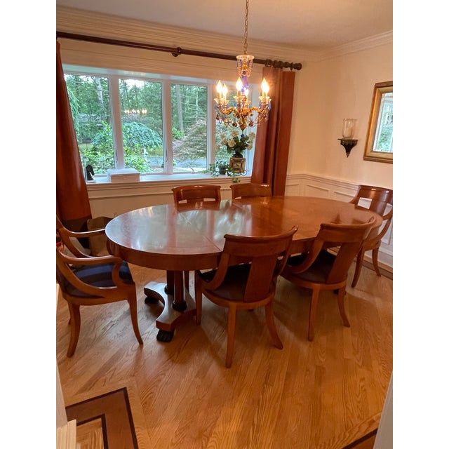 Baker Furniture Palladian Collection Neoclassical Cherry Wood Extension