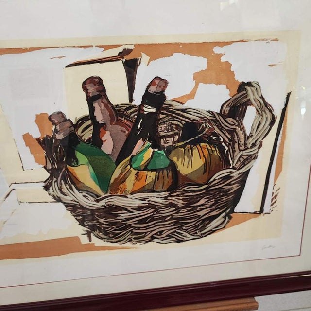 Renato Guttuso, Watercolor, Framed, in Good conditions. This piece is attributed to the mentioned designer/maker. It has...