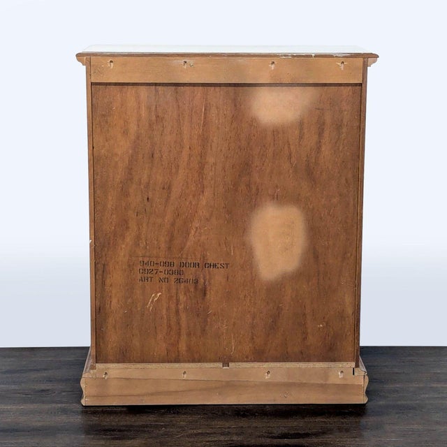 Vintage 8-Drawer Wooden Dresser With Cabinet and Decorative Handles For Sale In San Francisco - Image 6 of 9