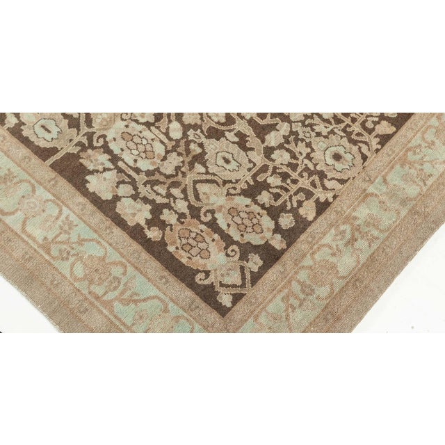 Early 21st Century Traditional Inspired Beige Blue Brown Wool Rug by Doris Leslie Blau For Sale - Image 5 of 6