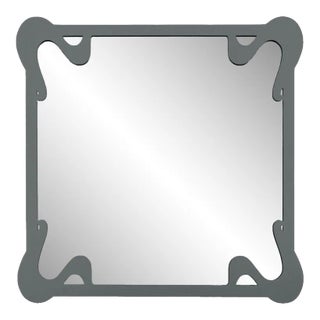 Fleur Home Carnival St. Roch Square Mirror in Gunmetal, 24x24 For Sale