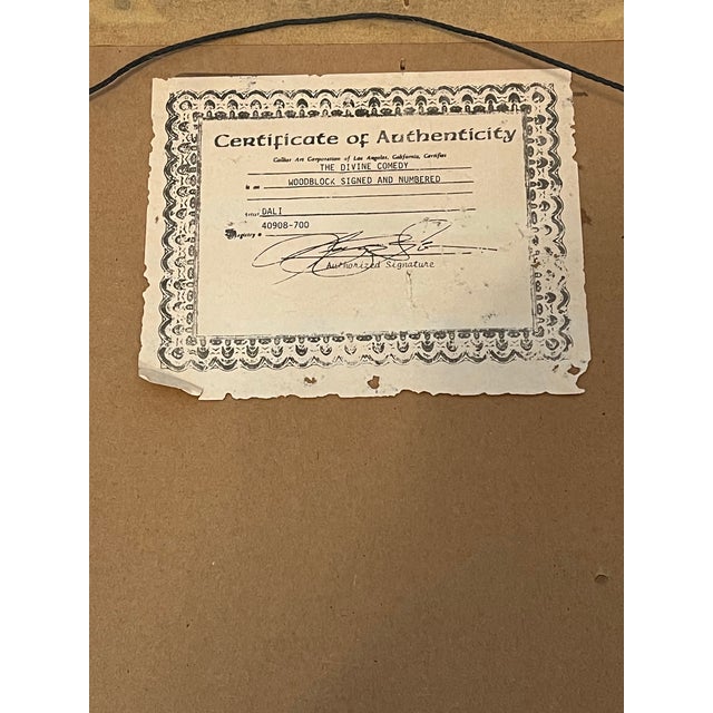 Salvador Dalí Mid 20th Century Salvador Dali’s the Divine Comedy, Signed and Numbered 86/100 For Sale - Image 4 of 8