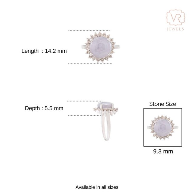 Not Yet Made - Made To Order French Vintage-Inspired Star Sapphire Diamond Sunburst Cocktail Ring in 14k Gold Size 4 For Sale - Image 5 of 10