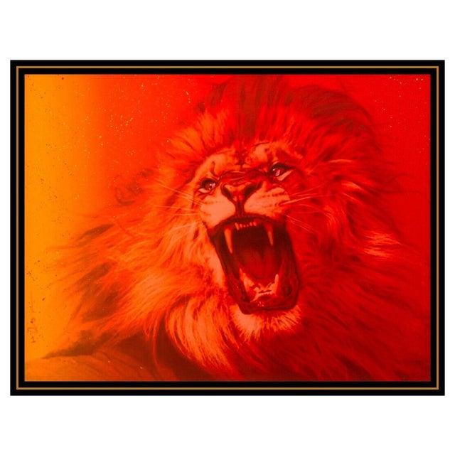 Message us to inquire about custom framing options! (Included for free with every purchase) The painting is of impressive...