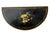 Late 20th Century Theodore Alexander Louis XVI Style Hand-Painted Black & Gilt Demilune Cabinet For Sale - Image 10 of 12