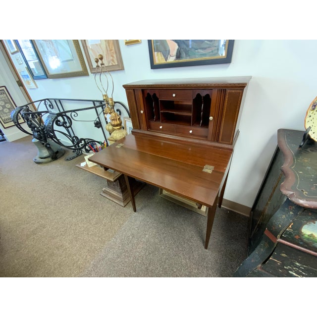 20th Century Reproduction Hepplewhite Secretary Desk For Sale - Image 10 of 10