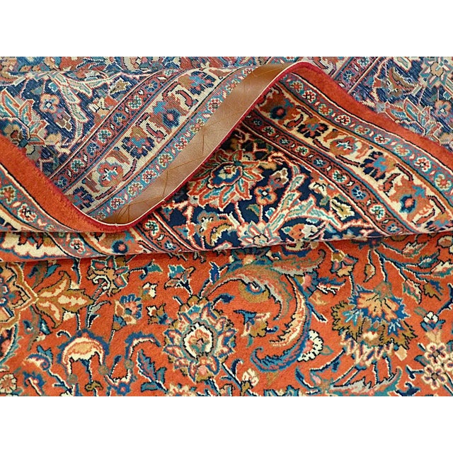 Vintage Kashan Rug, 1980s For Sale - Image 4 of 12