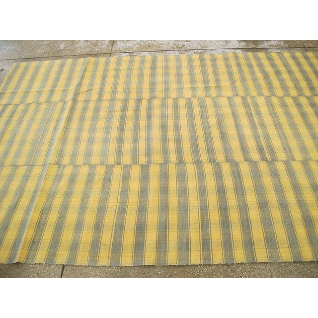 Galerie Shabab Collection Mid-20th Century Small Room Size Turkish Flat-Weave Kilim Accent Rug in Yellow For Sale - Image 9 of 10