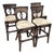 Boho Chic Rattan and Wicker Counter Stools - Set of 4 For Sale