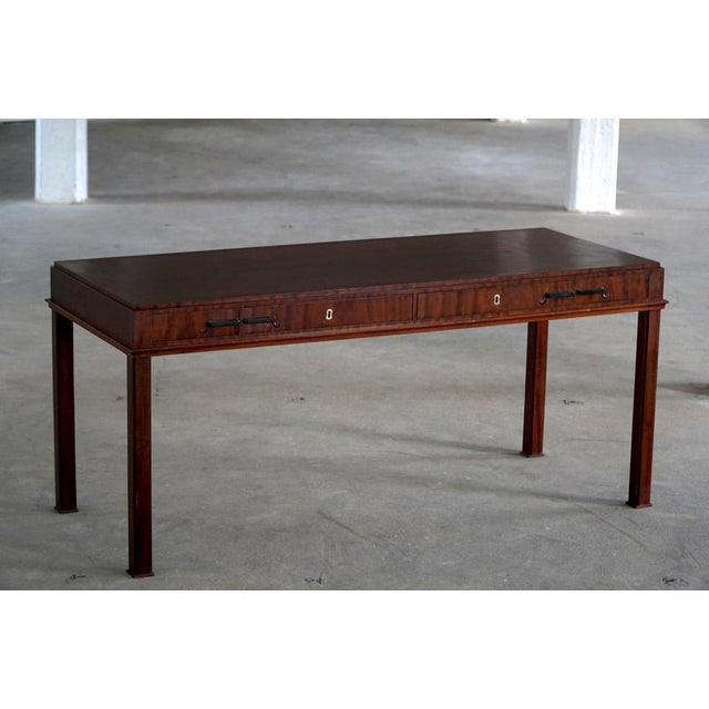 Mid-Century Danish Writing Desk in Mahogany, 1950s For Sale - Image 18 of 18