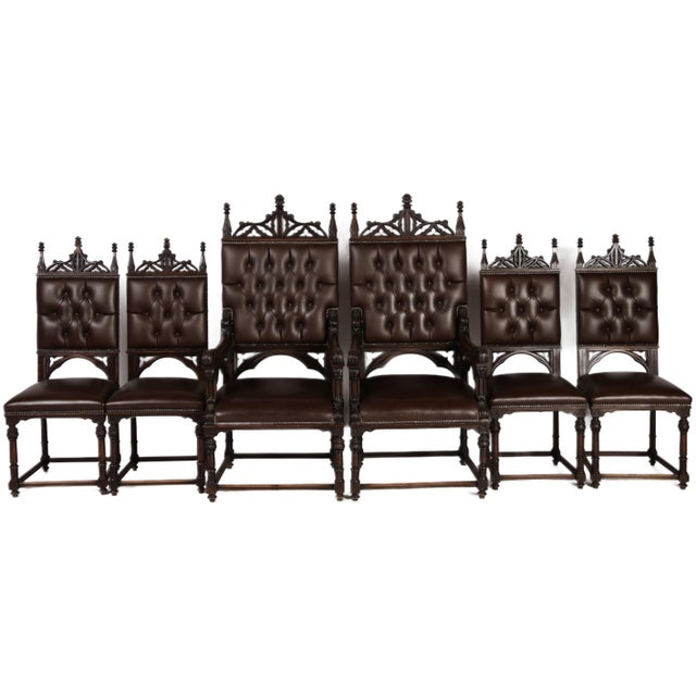 1910s Antique Chairs, 1910, Set of 6 For Sale - Image 5 of 5