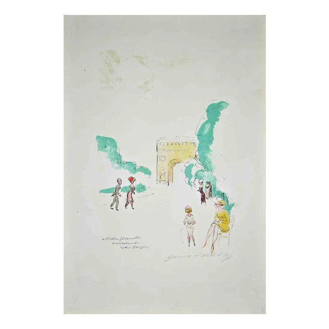 Kees Van Dongen, Untitled, Original Etching, 1850 For Sale