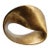 Matthew Izzo Home Ruben Small Textured Brass Metal Abstract Sculpture For Sale