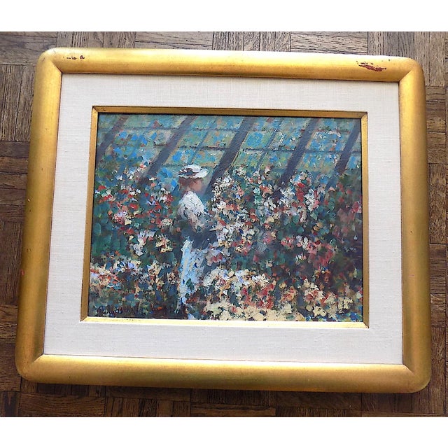 Original Vintage Mid 20th Century Signed/Dated Framed Donald Roy Purdy Impressionist Oil/Board For Sale - Image 9 of 9