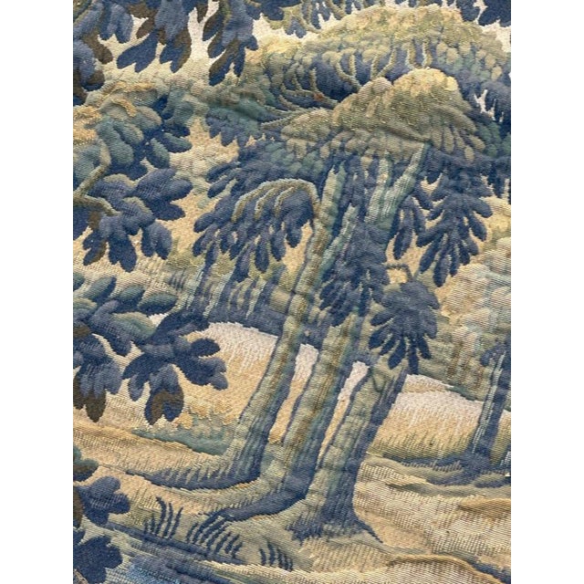 Vintage French Aubusson Style Jacquard Halluin Tapestry, 1960s For Sale - Image 16 of 18