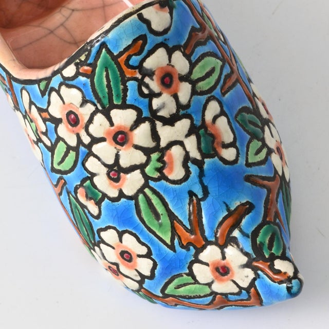 French Pottery Shoe from Longwy, 1930s For Sale - Image 9 of 10