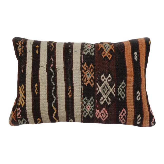 Embroidered Kilim Pillow Cover For Sale