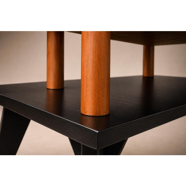 Brazilian Modern Two-Tier Accent Table in Marine Plywood by José Zanine Caldas, Brazil, 1950s For Sale - Image 15 of 18