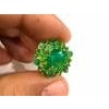 Bochic "Orient" Vintage Zambian Emerald Ring Set In 18K Yellow Gold & Silver For Sale - Image 16 of 18