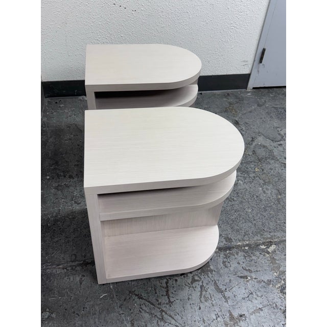 2020s Bernhardt Stratum Side Tables + Shelves, Pair For Sale - Image 5 of 12