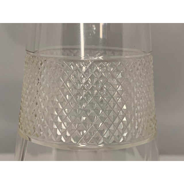 Art Nouveau Antique Sterling Silver Mounted Crystal Claret Jug, Birmingham 1903 For Sale - Image 3 of 10