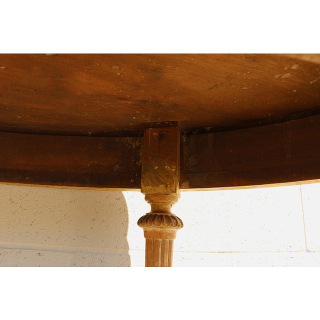 Antique 1920s Neoclassical Carved Fruitwood Demi-Lune Console Tables - Pair For Sale - Image 18 of 18