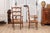 Camel French 1890s Fruitwood Ladder Back Chairs with Straw Seats and Turned Legs - A Pair For Sale - Image 8 of 11