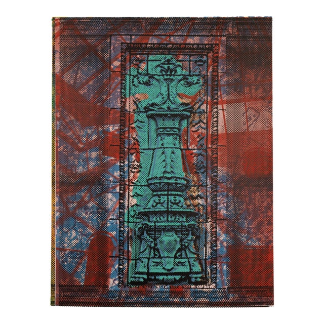 Judith Lipnik Perlow Column Series IX 2003 Signed Serigraph in Colors on Paper For Sale