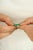 Solid Gold Emerald Half Square Eternity Band Ring Size 6 For Sale In New York - Image 6 of 11
