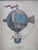 Age: Approx. 30 Years Old Details: La Mongolfiera by Charles Dupont Crackle Paint Design Quality Decorator Prints High...