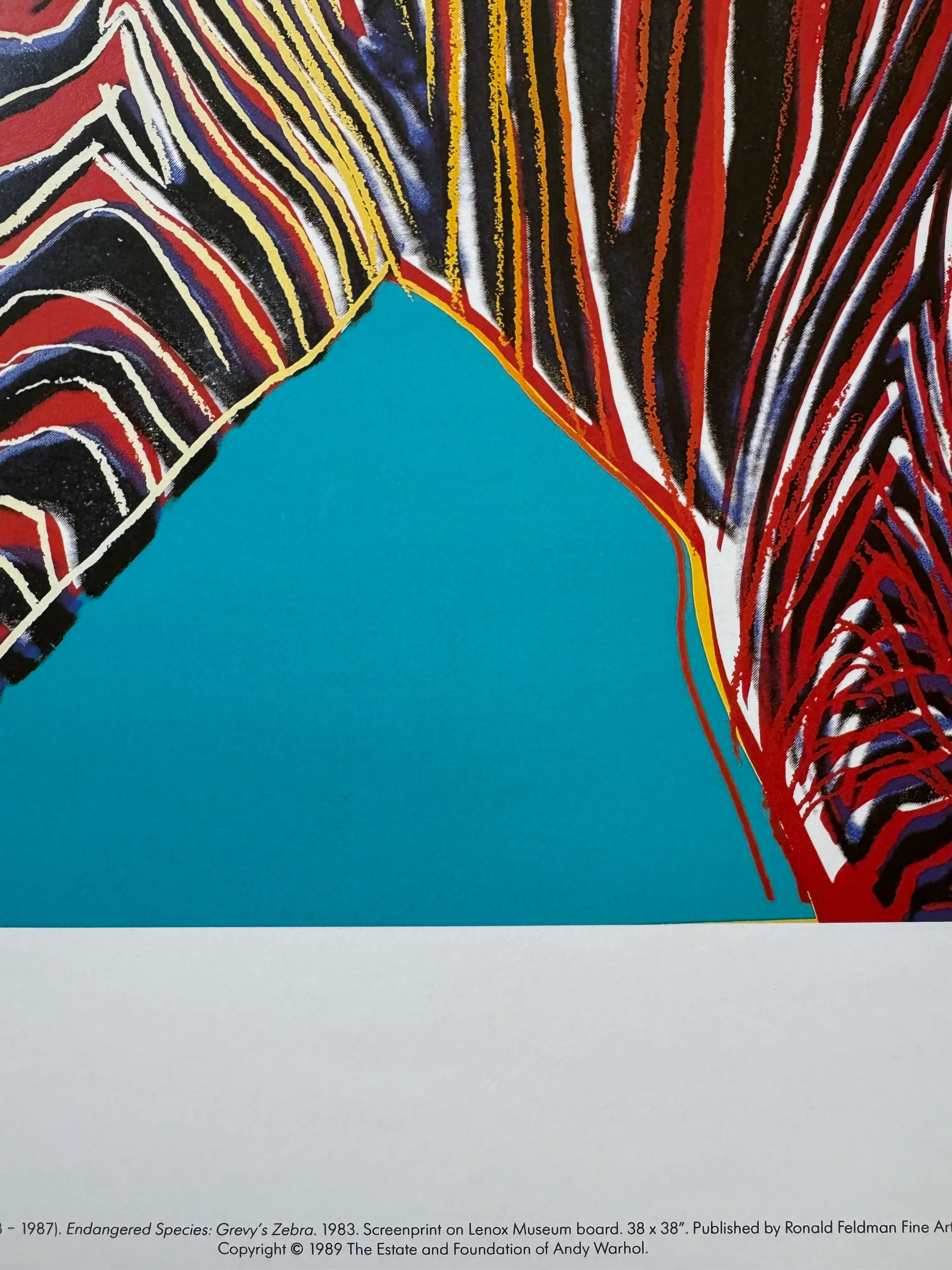 絵画 Zebrappy 1989 Andy Warhol Estate 