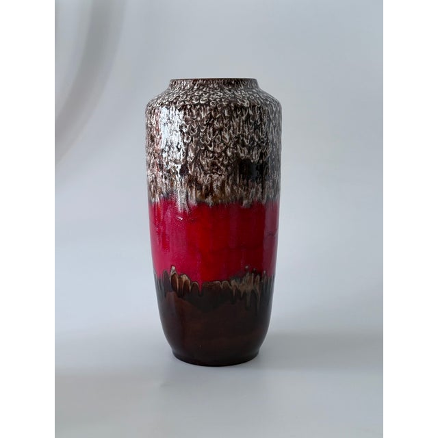 Mid-Century Modern Large Model 517-50 Fat Lava Floor Vase from Scheurich Keramik, 1960s For Sale - Image 3 of 7