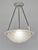 Barbier & Corneloup Degué A signed French art deco hanging fixture around 1925-1930 in nickel plated bronze or solid brass...