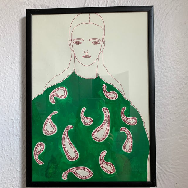 Signed Fashion Art by Frida Wanneberger Illustration For Sale - Image 13 of 13
