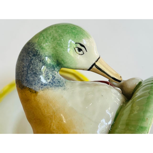 Ceramic Antique Stafforshire Duck and Gosling Tureen For Sale - Image 7 of 10